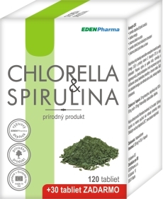 EDENPharma CHLORELLA+SPIRULINA tbl 120 + 30 (150 ks) - chlorella - chlorella cena - chlorella pyrenoidosa - chlorella green ways cena - zelený jačmeň a chlorella - chlorella uzivanie - chlorella chudnutie - chlorella premium natural - chlorella a zelený jačmeň - co je chlorella - chlorella a jacmen - čo je chlorella - chlorella a rakovina - chlorella predaj - riasa chlorella - chlorella walmark - chlorella vitamíny - pyrenoidosa - chlorella pyrenoidosa bio - pyrenoidosa chlorella