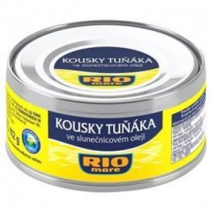 Rio mare Kúsky tuniaka vo slnečnicovom oleji 160 g - rybacia pomazanka - tuniaková pomazánka - tuniakova pomazanka -  tuniak v konzerve - tuniak v oleji - tuniak v olivovom oleji - franz josef tuniak - calvo tuniak - rio mare tuniak v olivovom oleji - tuniak vo vlastnej stave - calvo tuniak vo vlastnej stave