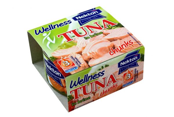 Nekton Tuniak vo vlastnej šťave Wellness - kúsky 185 g - rybacia pomazanka - tuniaková pomazánka - tuniakova pomazanka -  tuniak v konzerve - tuniak v oleji - tuniak v olivovom oleji - franz josef tuniak - calvo tuniak - rio mare tuniak v olivovom oleji - tuniak vo vlastnej stave - calvo tuniak vo vlastnej stave