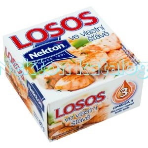 Nekton Losos vo vlastnej šťave 80 g  - rybacia pomazanka - rybacia pomazánka zlososa - lososová pasta - losos v konzerve - lososová pasta - losos konzerva