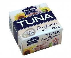 NEKTON Tuniak v slnečnicovom oleji - celý 80 g - rybacia pomazanka - tuniaková pomazánka - tuniakova pomazanka -  tuniak v konzerve - tuniak v oleji - tuniak v olivovom oleji - franz josef tuniak - calvo tuniak - rio mare tuniak v olivovom oleji - tuniak vo vlastnej stave - calvo tuniak vo vlastnej stave